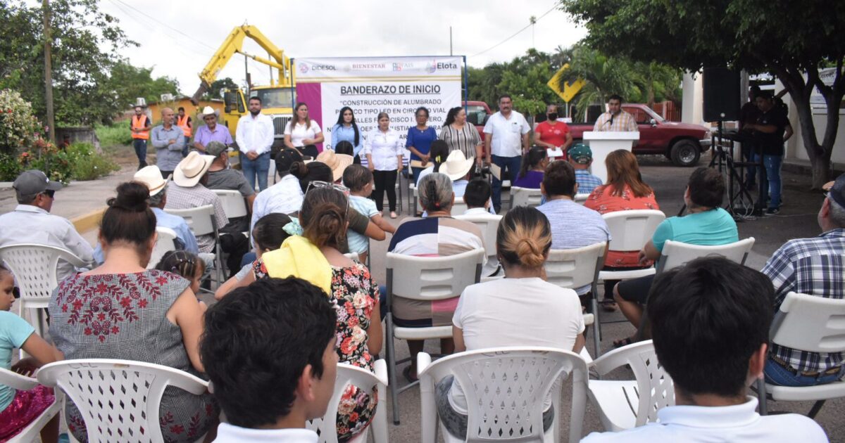 Dan inicio a obras de alumbrado público en la comunidad de Tanques en