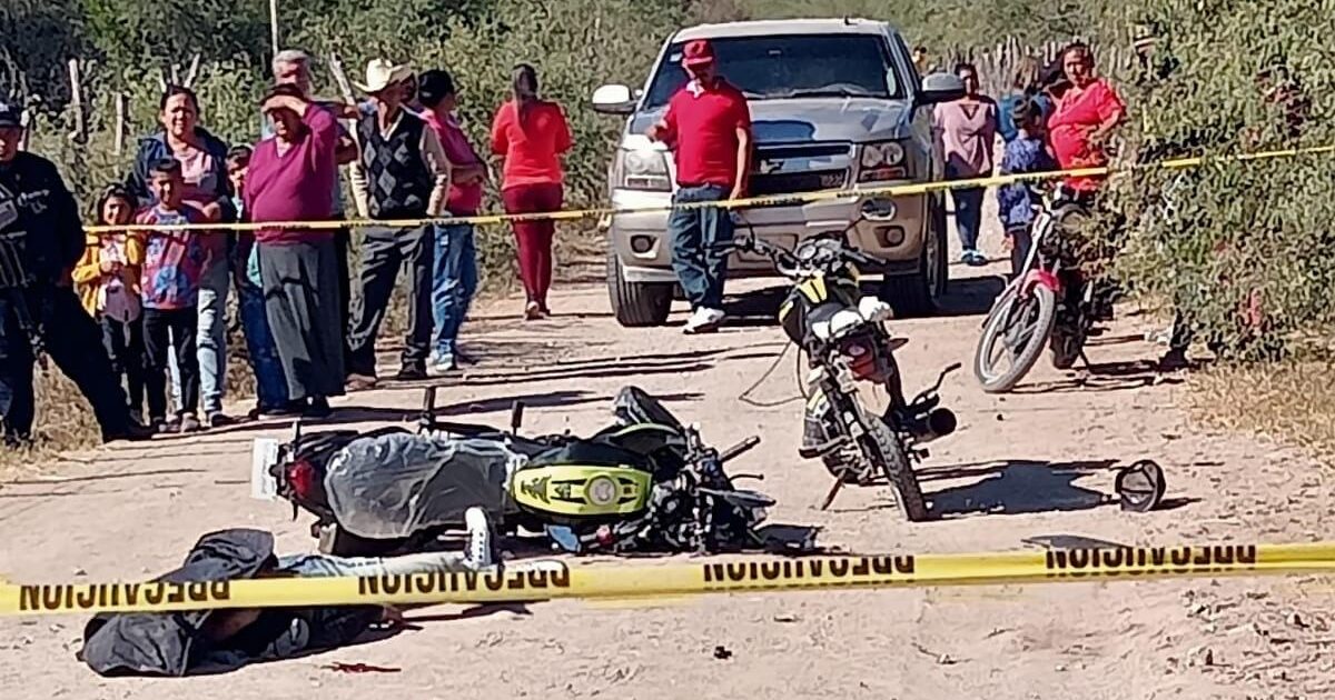 Choque entre jóvenes motociclistas deja un muerto y un herido en El