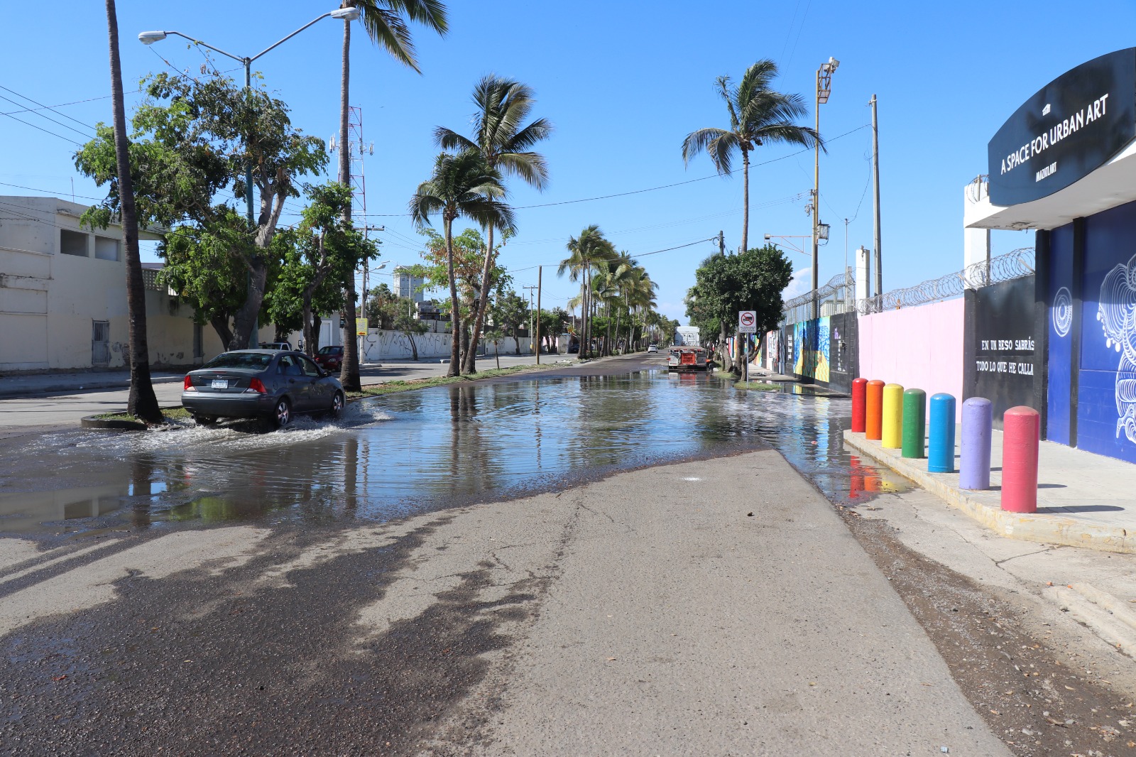 Apagón en Cárcamo 7 Sur provoca derrame de aguas residuales en la