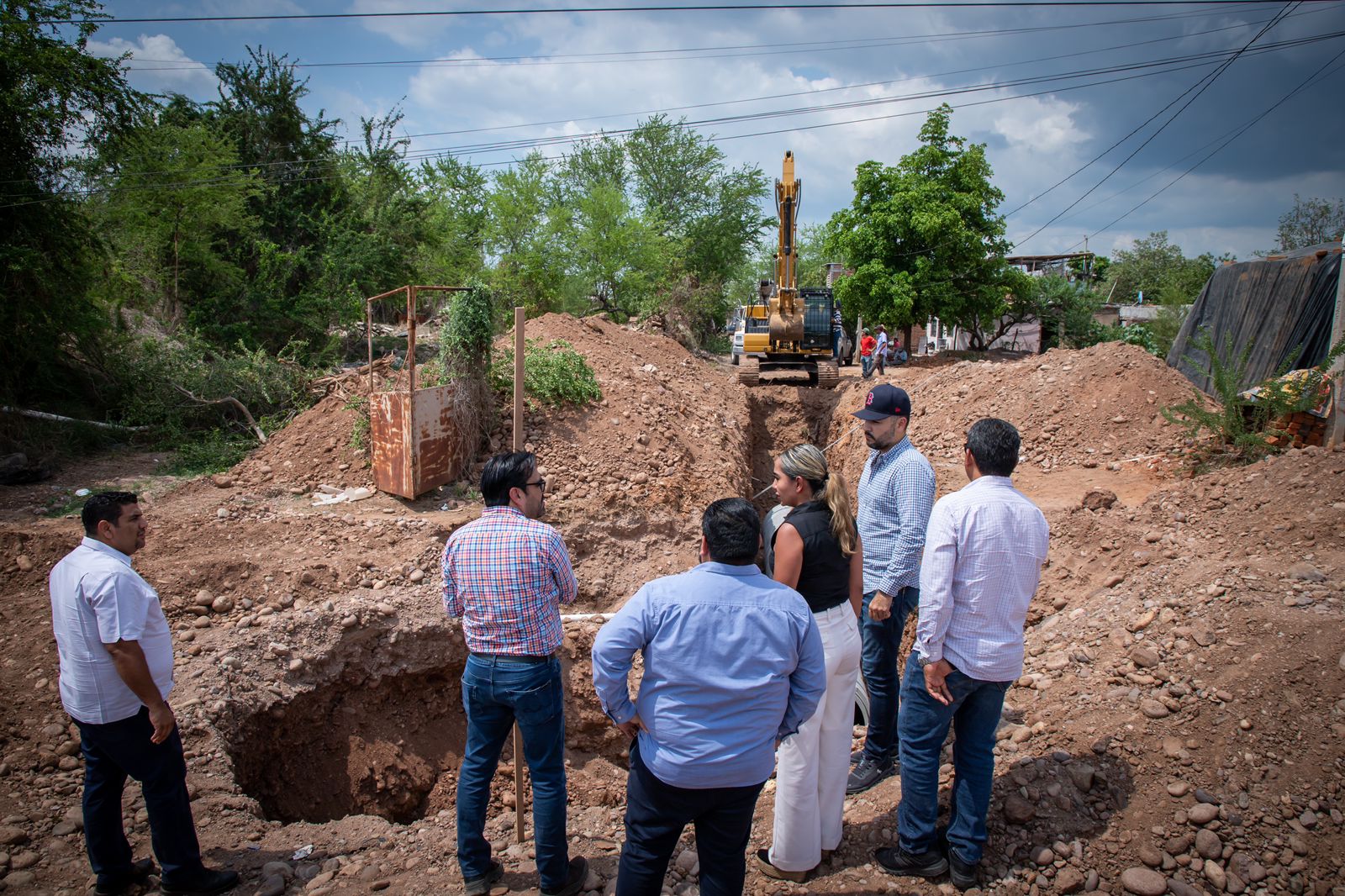 El Acalde Juan De Dios G Mez Supervisa Obra De Drenaje Pluvial En Los