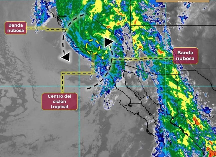 Lluvias Intensas Y Muy Fuertes Por Hilary En Baja California Y Sonora