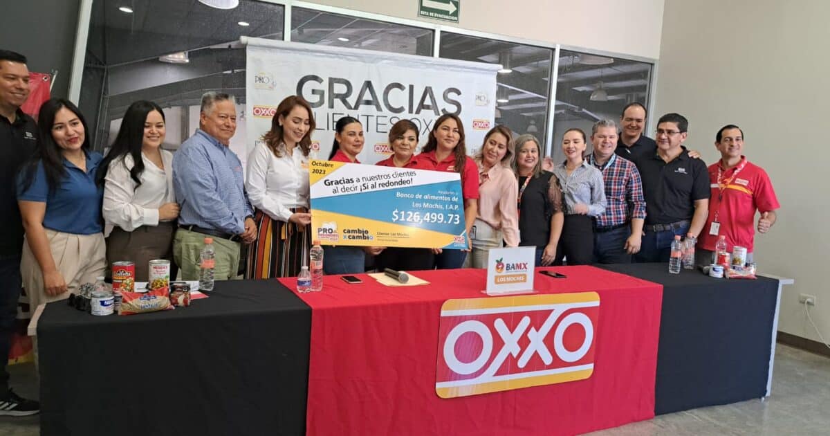 Gracias por decir sí al redondeo Oxxo entrega 126 mil pesos al Banco