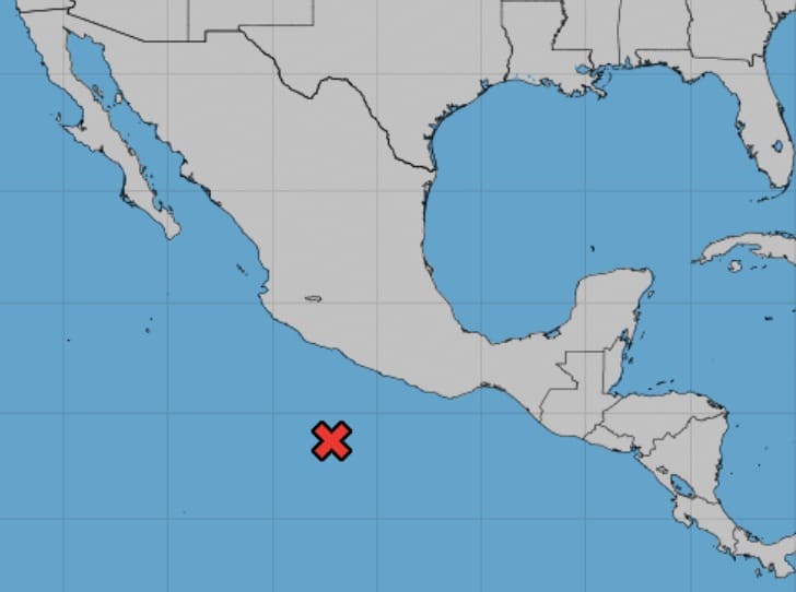 Modelo de pronóstico del Centro Nacional de Huracanes para el posible ciclón “Orlene” en el Pacífico