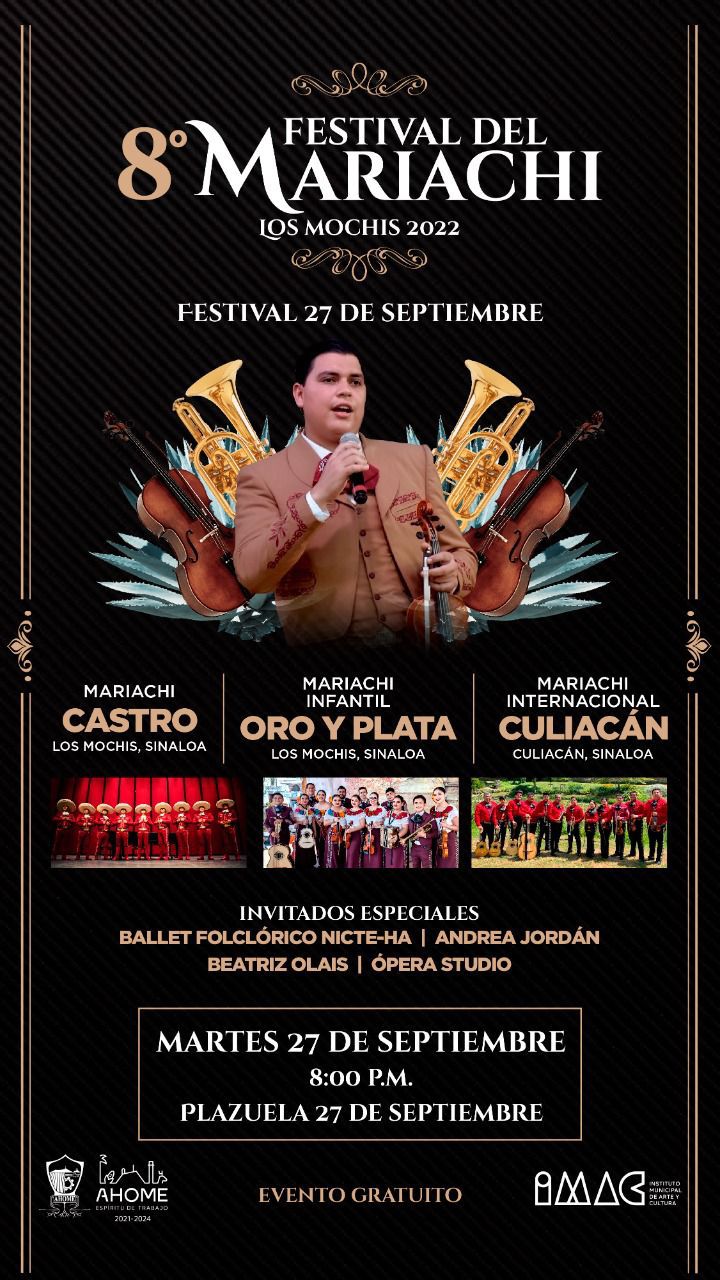Poster Festival del Mariachi Los Mochis
