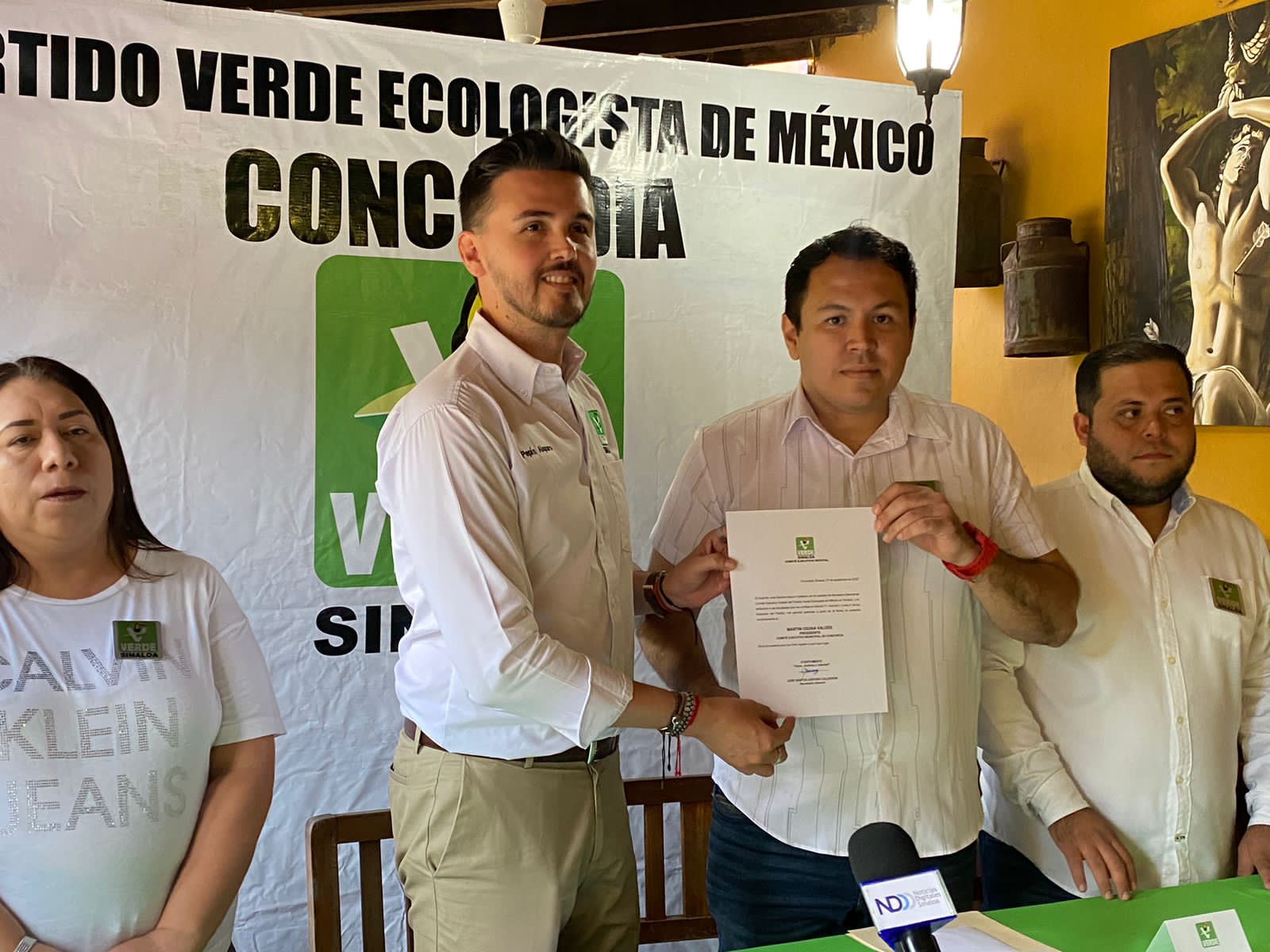 Es Martín Osuna dirigente del Partido Verde Ecologista en Concordia