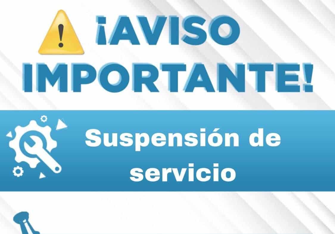 Japaf suspende el servicio de agua