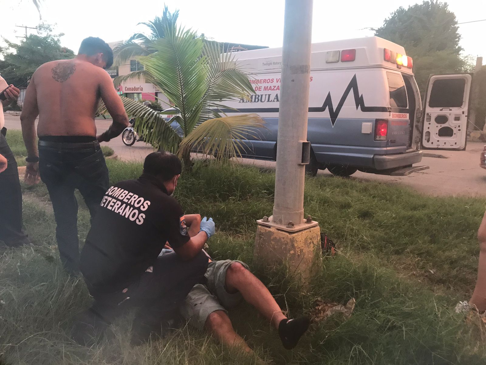 Accidente en moto en Mazatlán 