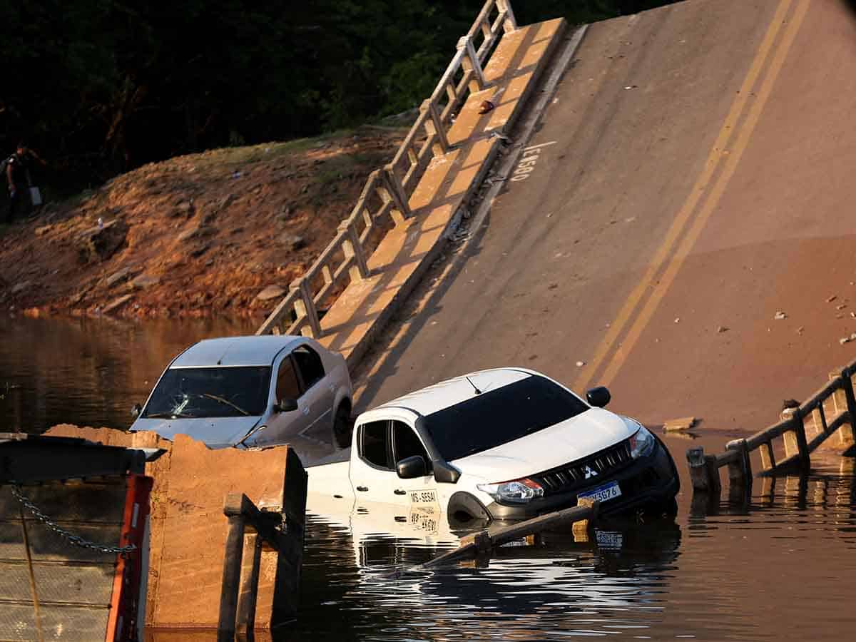 Colapsa puente Brasil