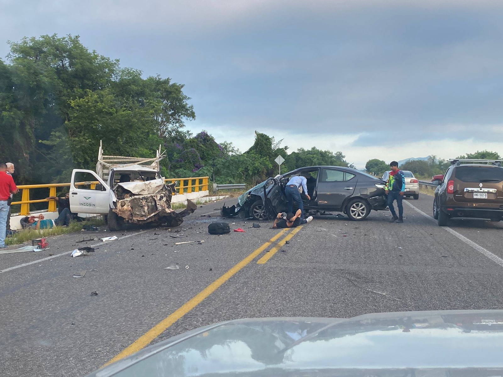 Accidente tipo choque en Mocorito