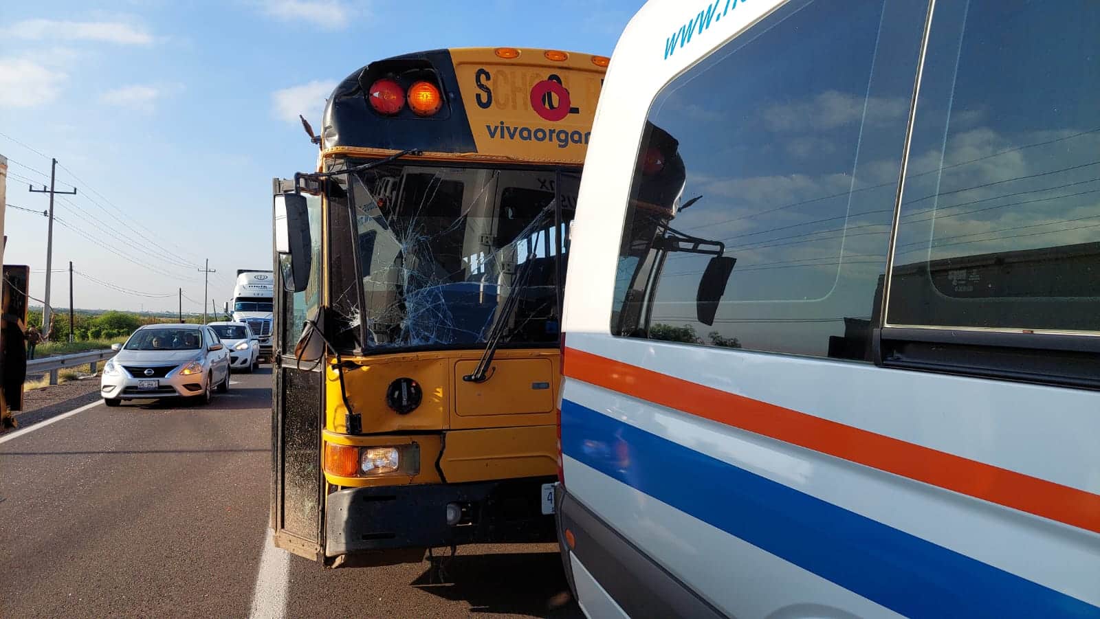 Accidente tipo carambola en Culiacán