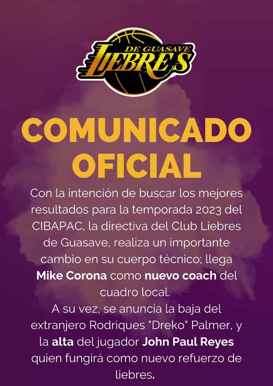 Comunicado de Liebres de Guasave