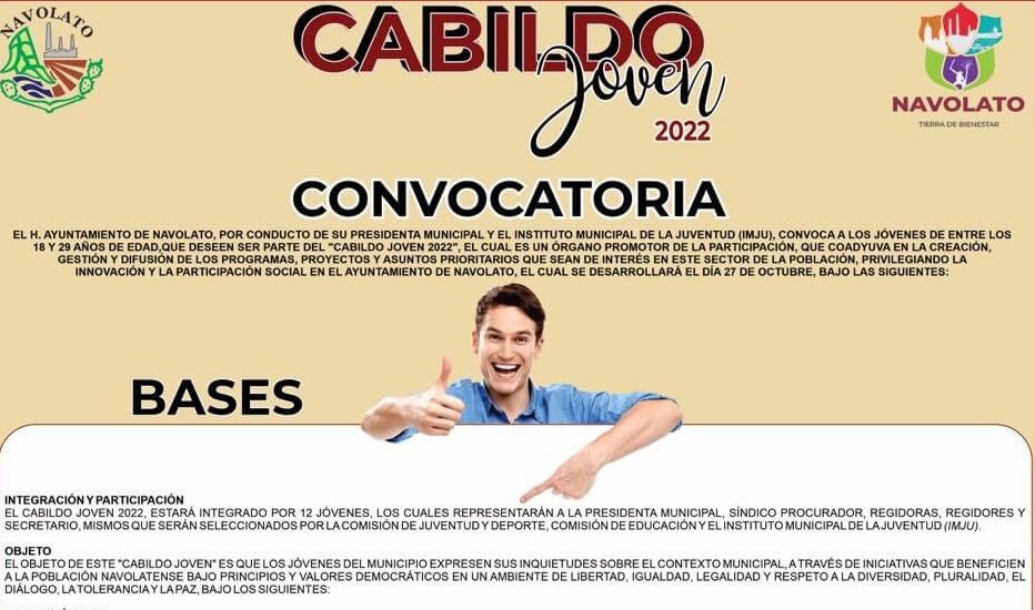 Ayuntamiento de Navolato lanza convocatoria para Cabildo Joven; los ganadores recibirán una tablet como estímulo.