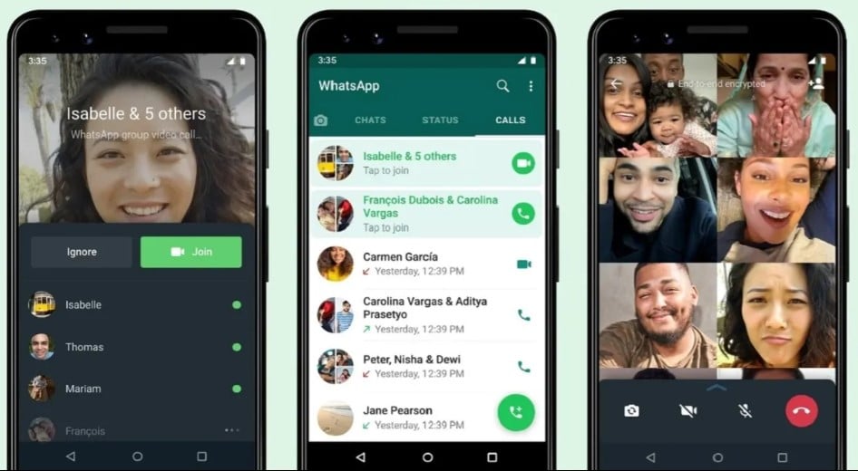 Videollamadas WhatsApp