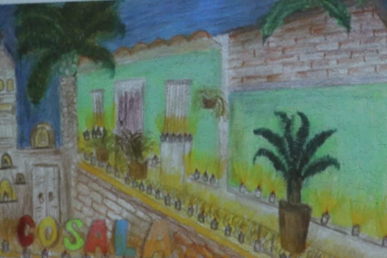 Dibujo de Cosalá de concurso turístico