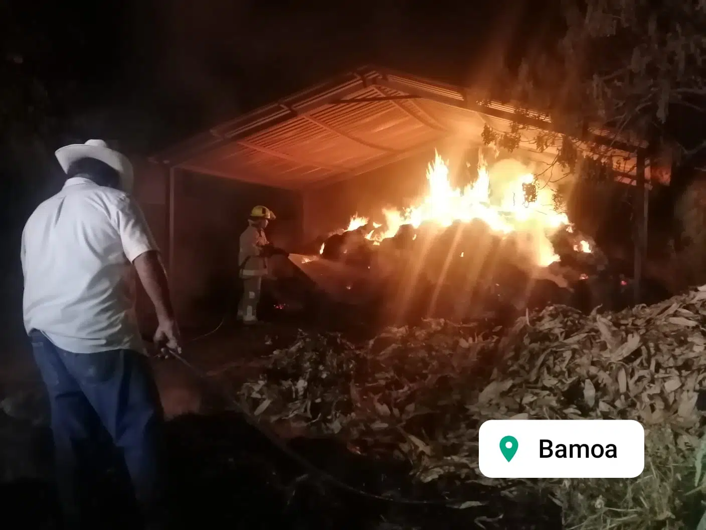 Incendio en Bamoa, Guasave