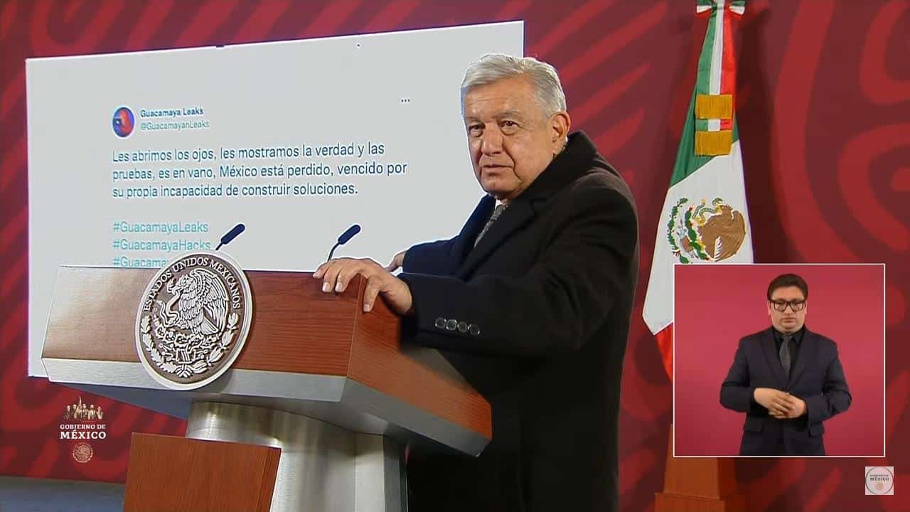 AMLO sobre Guacamaya Leaks