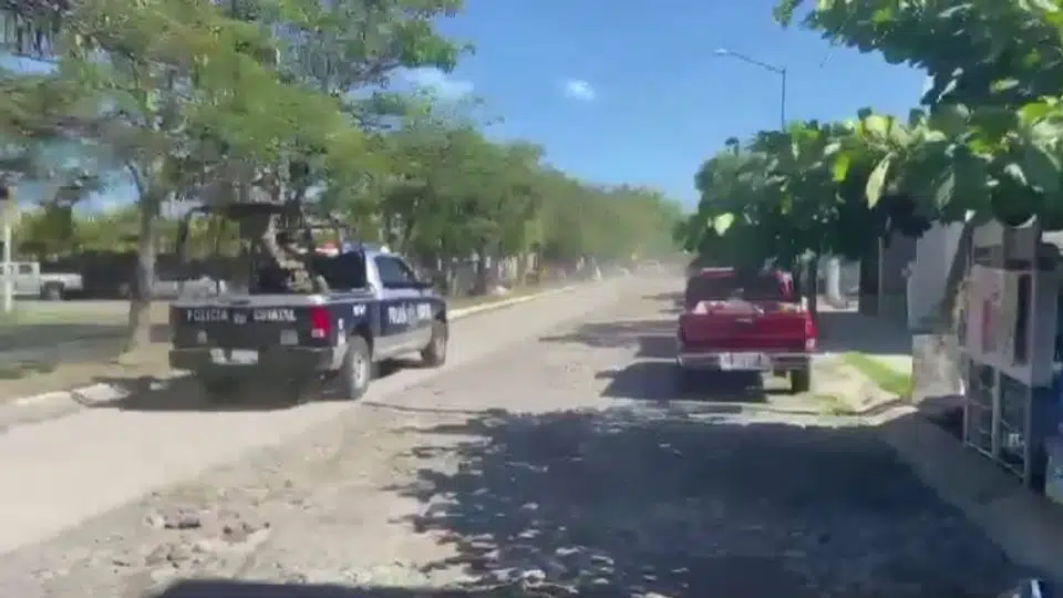 Balacera y persecución en Colima