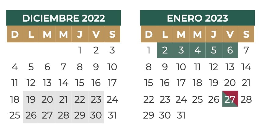 Calendario SEP