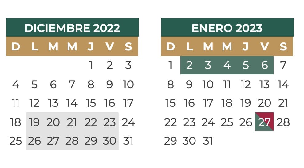 Calendario SEP
