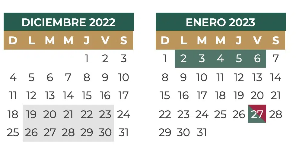 Calendario SEP