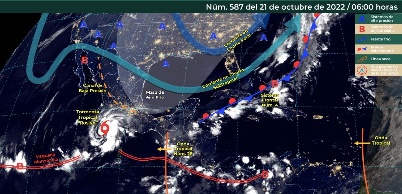 Clima México lluvias fin de semana