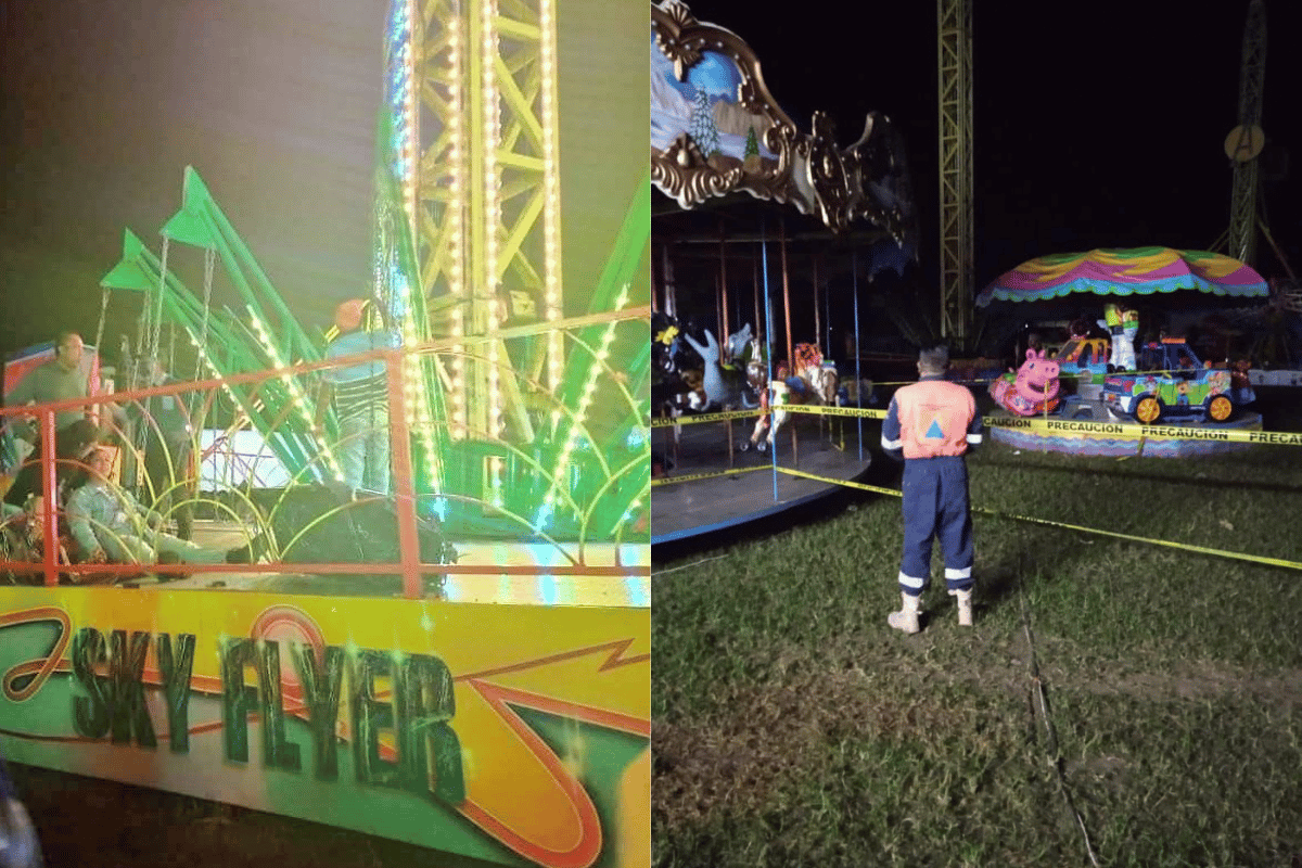 Juego mecánico en Teloloapan