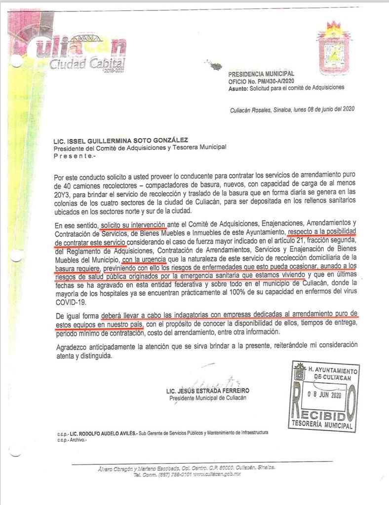 Oficio Estrada Ferreiro
