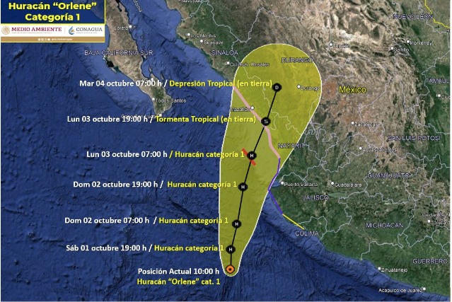 huracán Orlene