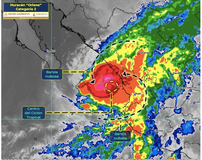 El día llegó, este 3 de octubre Orlene podría tocar tierra en Sinaloa.