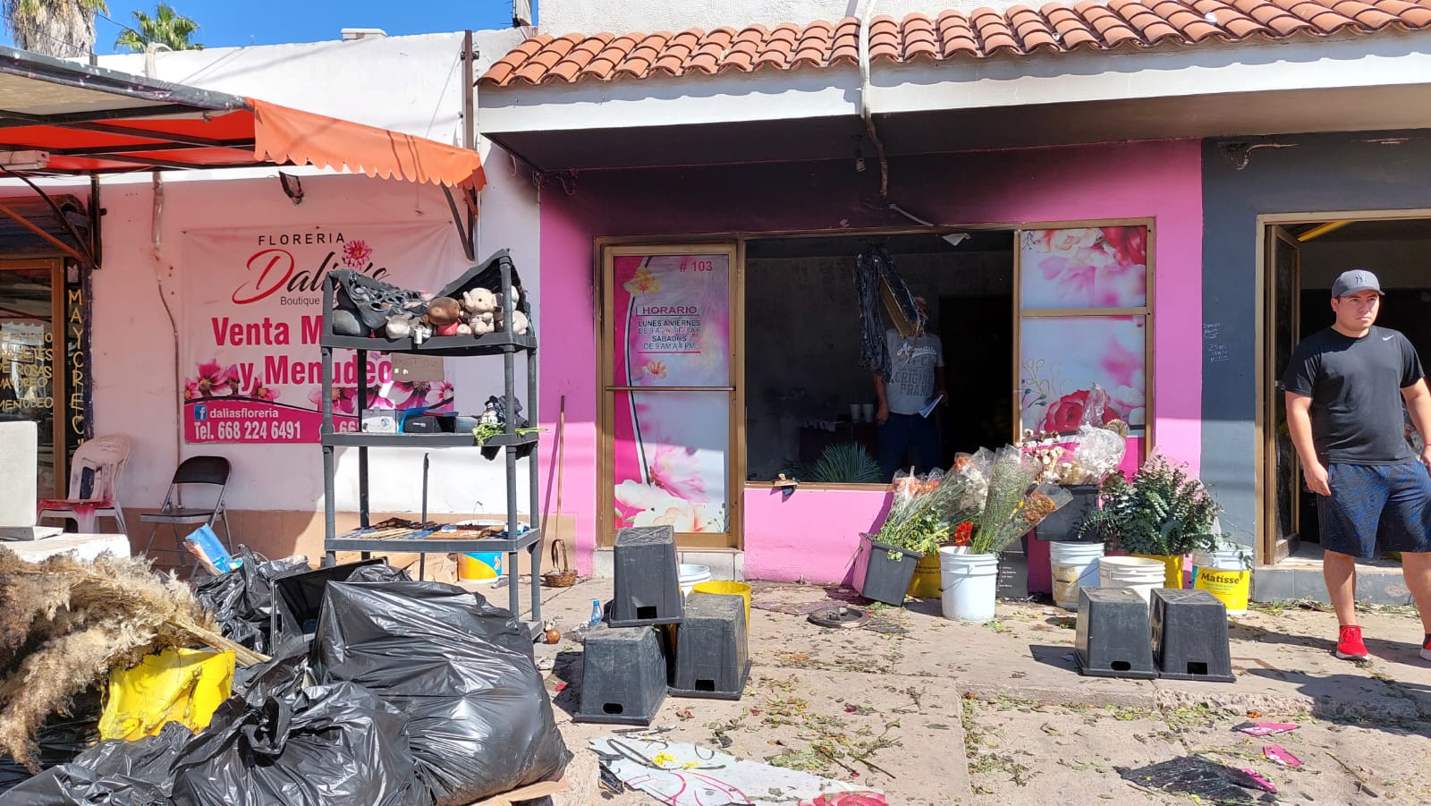 Incendio Florería Los Mochis