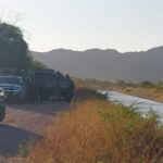 ¡Iban bien armados! Hasta un barret calibre .50 llevaban los del canalazo en Culiacán