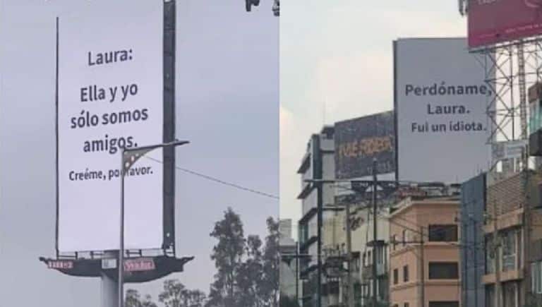 ¡Laura apareció! Vuelven a aparecer los espectaculares con mensajes en CDMX