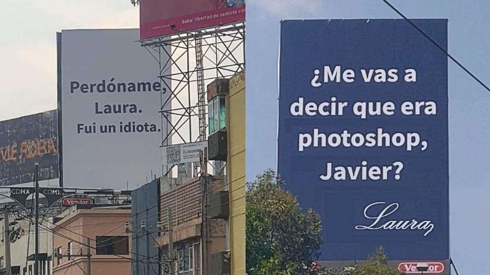 ¡Laura apareció! Vuelven a aparecer los espectaculares con mensajes en CDMX