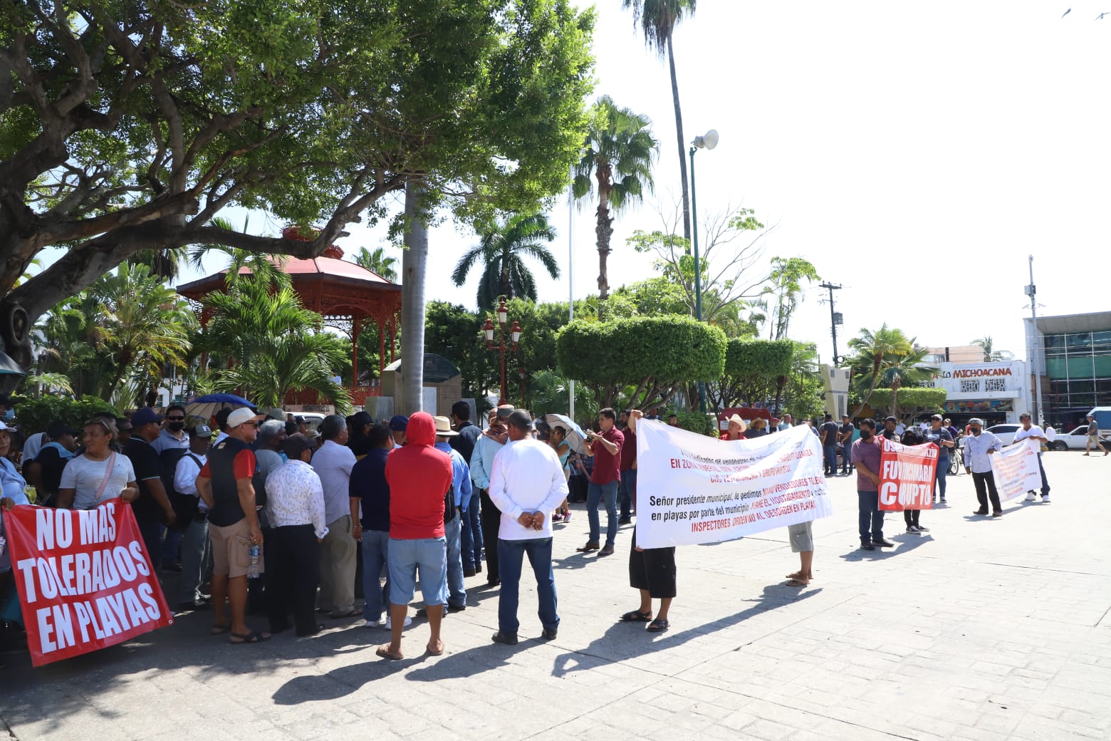 Marcha vendedores de playa