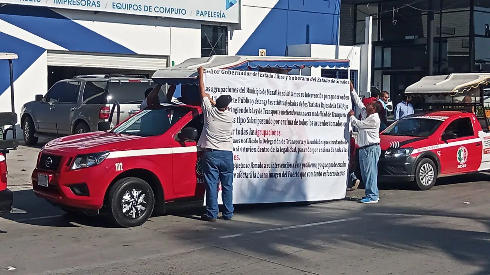 Mazatlán, Aurigas, Manifestación