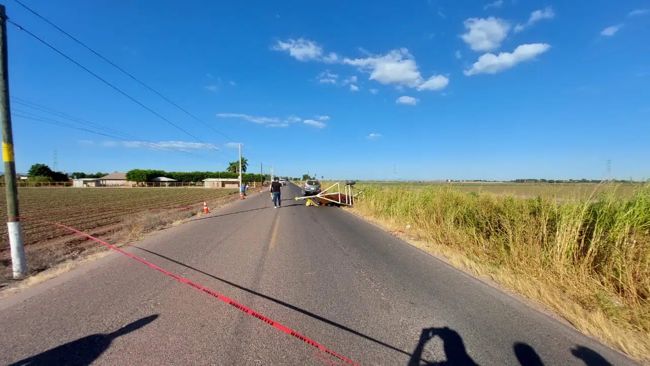 Motociclista, Ahome, Accidente