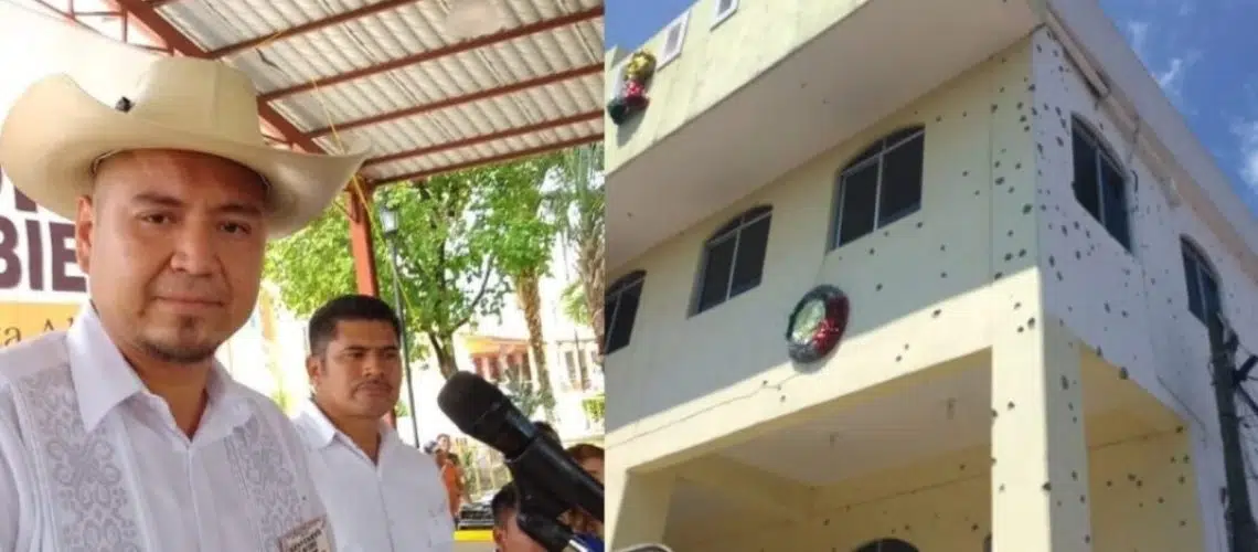Mueren alcalde perredista Conrado Mendoza, su padre y siete policías en balacera