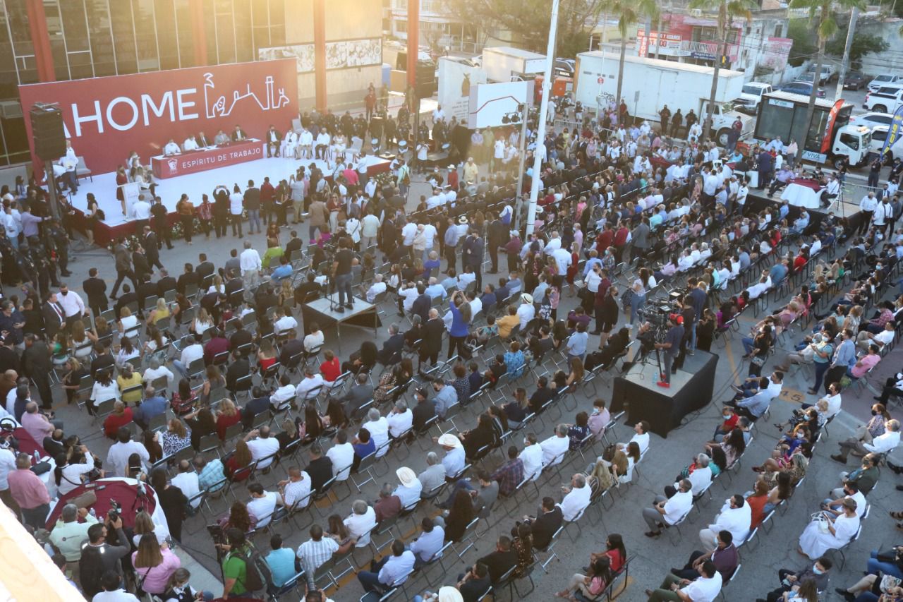 Visita de Rocha Moya en Los Mochis