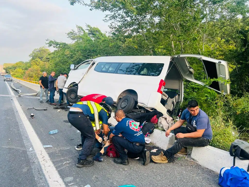 Sprinter accidente El Rosario Sinaloa