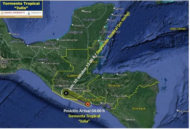 Tormenta tropical “Julia”