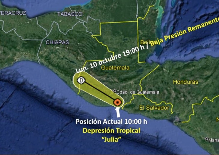 Tormenta tropical ”Julia”