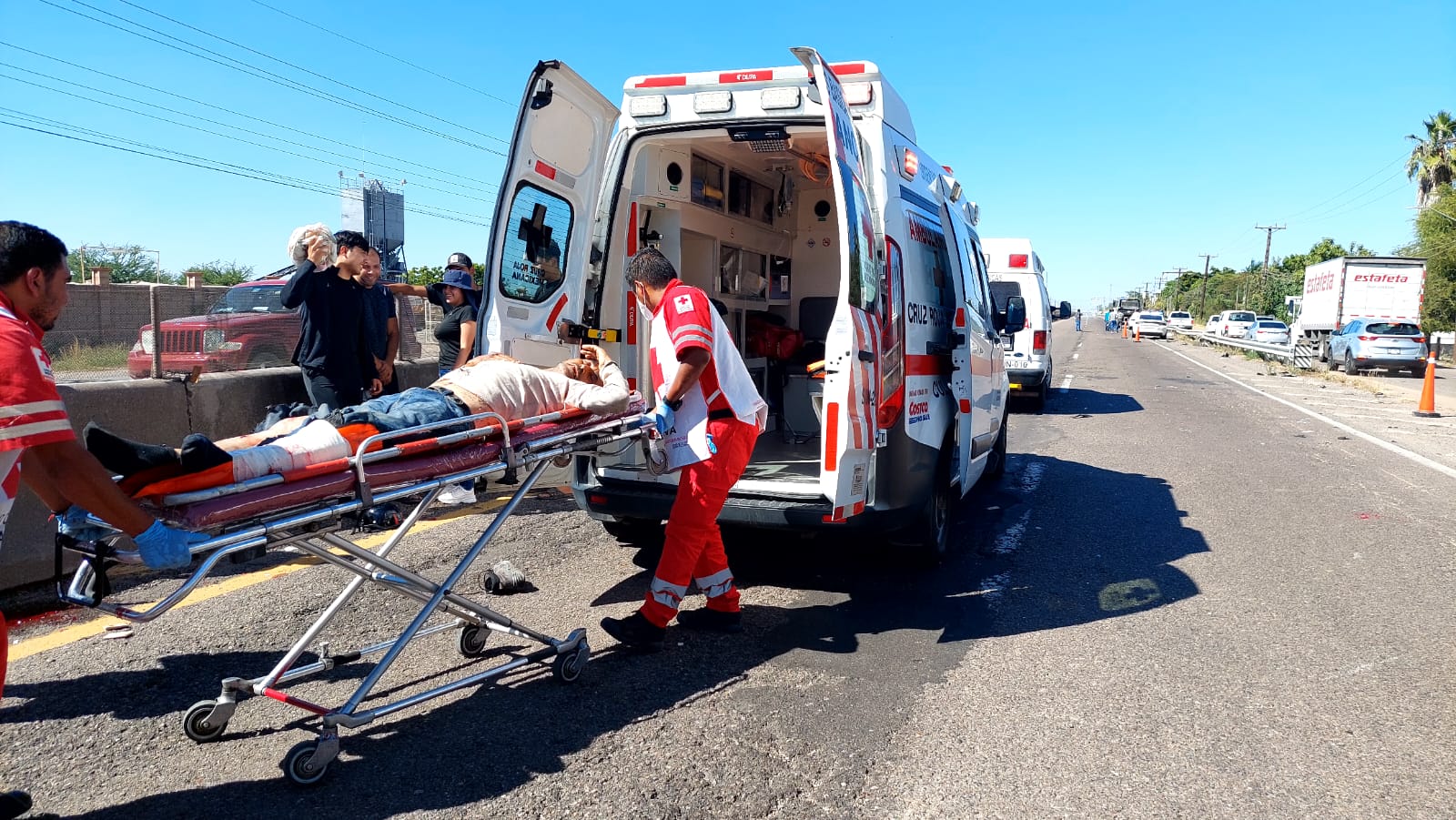 Un velador que viajaba en una motocicleta sufrió golpes en diferentes partes del cuerpo