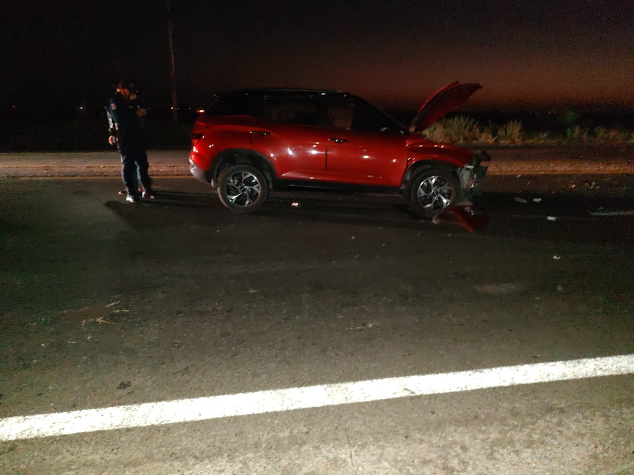 Vagoneta que chocó contra cisterna de combustible Costerita
