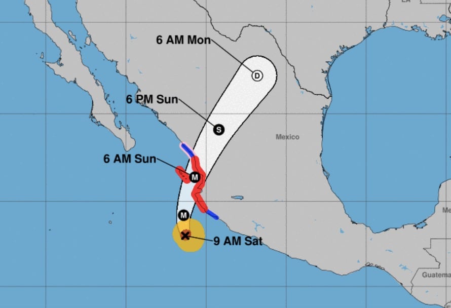 Vientos huracán Roslyn