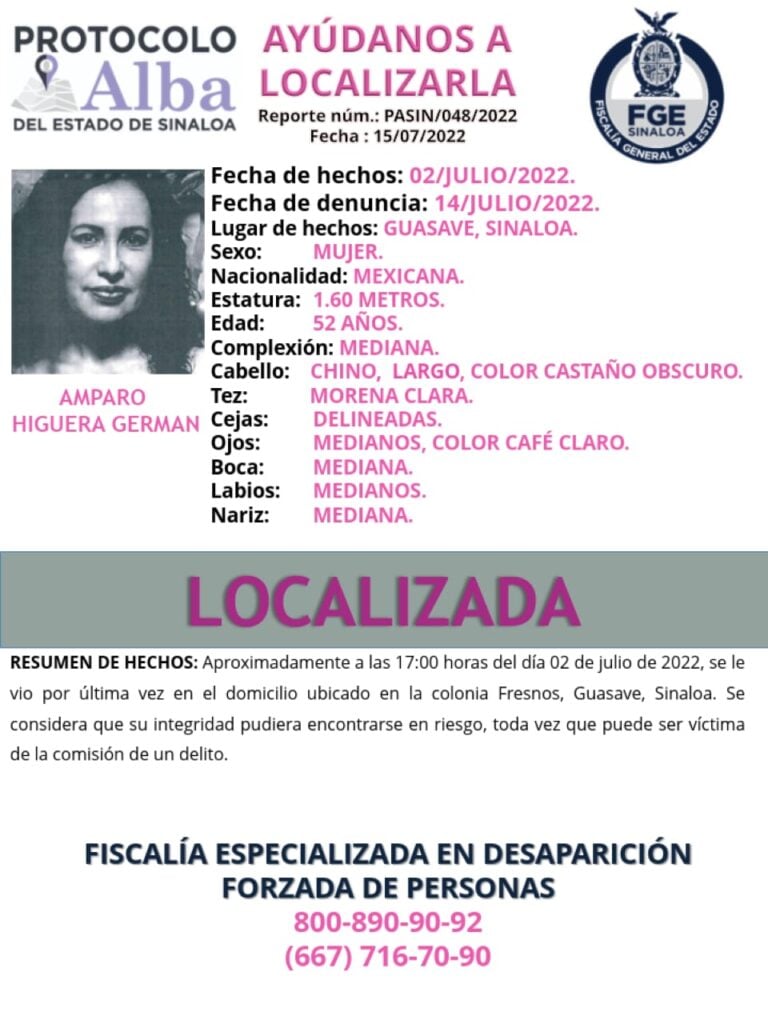 Madre e hija, desaparecidas en Guasave y encontradas tres meses después.