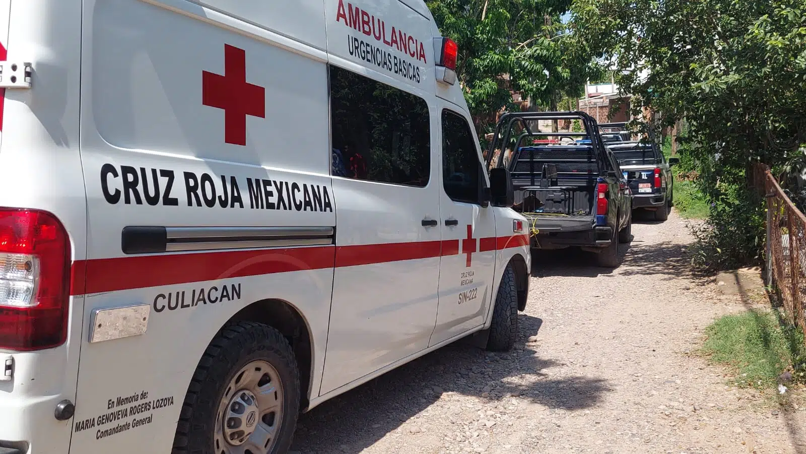 Ambulancia de Cruz Roja Culiacán