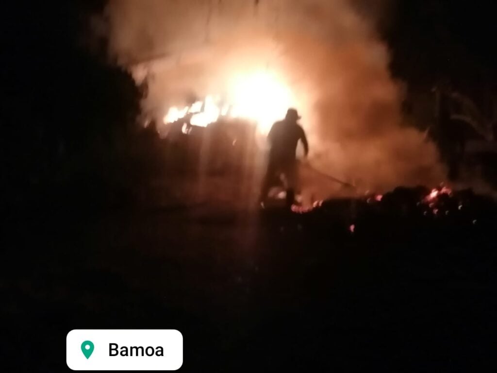 Incendio en Bamoa, Guasave