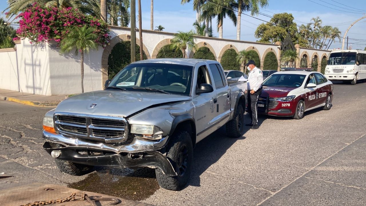 accidente automovilístico en Los mochis