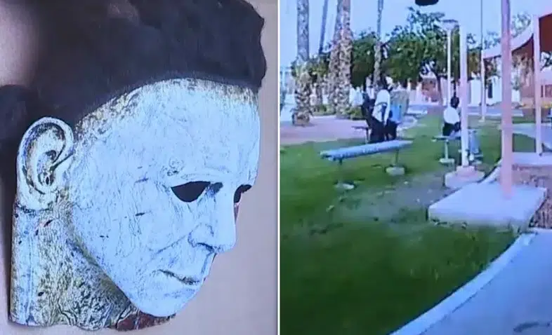 Asesino con máscara de Michael Myers
