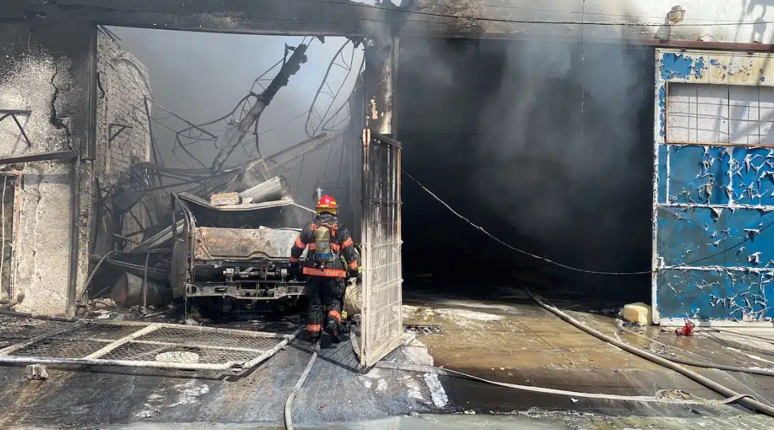 Incendio fábrica de solventes